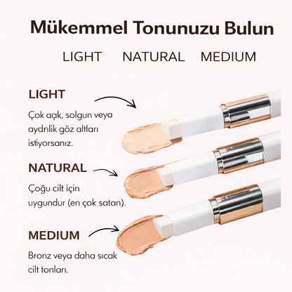 LumineSkin® Renk Değiştiren Fondöten Stick ( 1 Alana 1 Bedava )